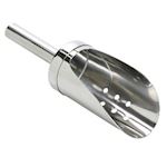 Ice Scoop with holes - stainless steel