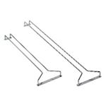 Glass rail - 68.5 total length - 14.5 width - 62.0 cm length