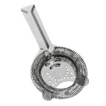2 sprong strainer 10,2 cm rvs